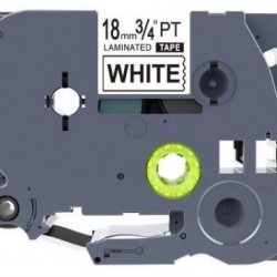 Tze241 Brother P-touch label tape 9mm compatible Black on White
