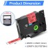 Tze431 Brother P-touch label tape compatible Black on Red