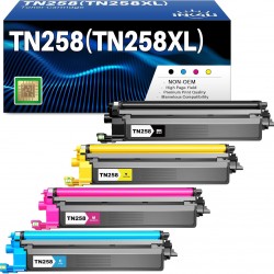 Brother TN258 Toner Cartridge Full Set Compatible Premium