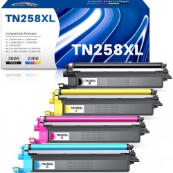 Brother TN258XL High Yield Toner Full Set Compatible Premium